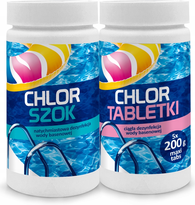 

Chlor Tabletki Szok Zestaw Do Basenu 2x 1kg