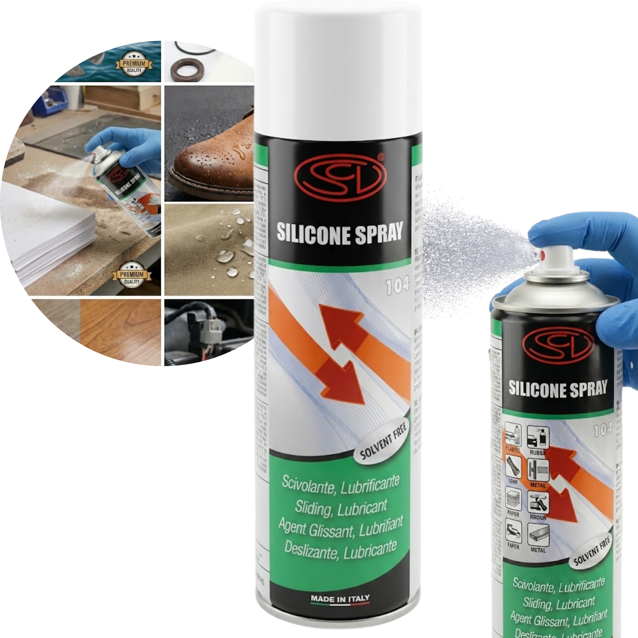 Silikon W Sprayu Smar Silikonowy Do Uszczelek Biezni Gum Zamków Drzwi 500ml