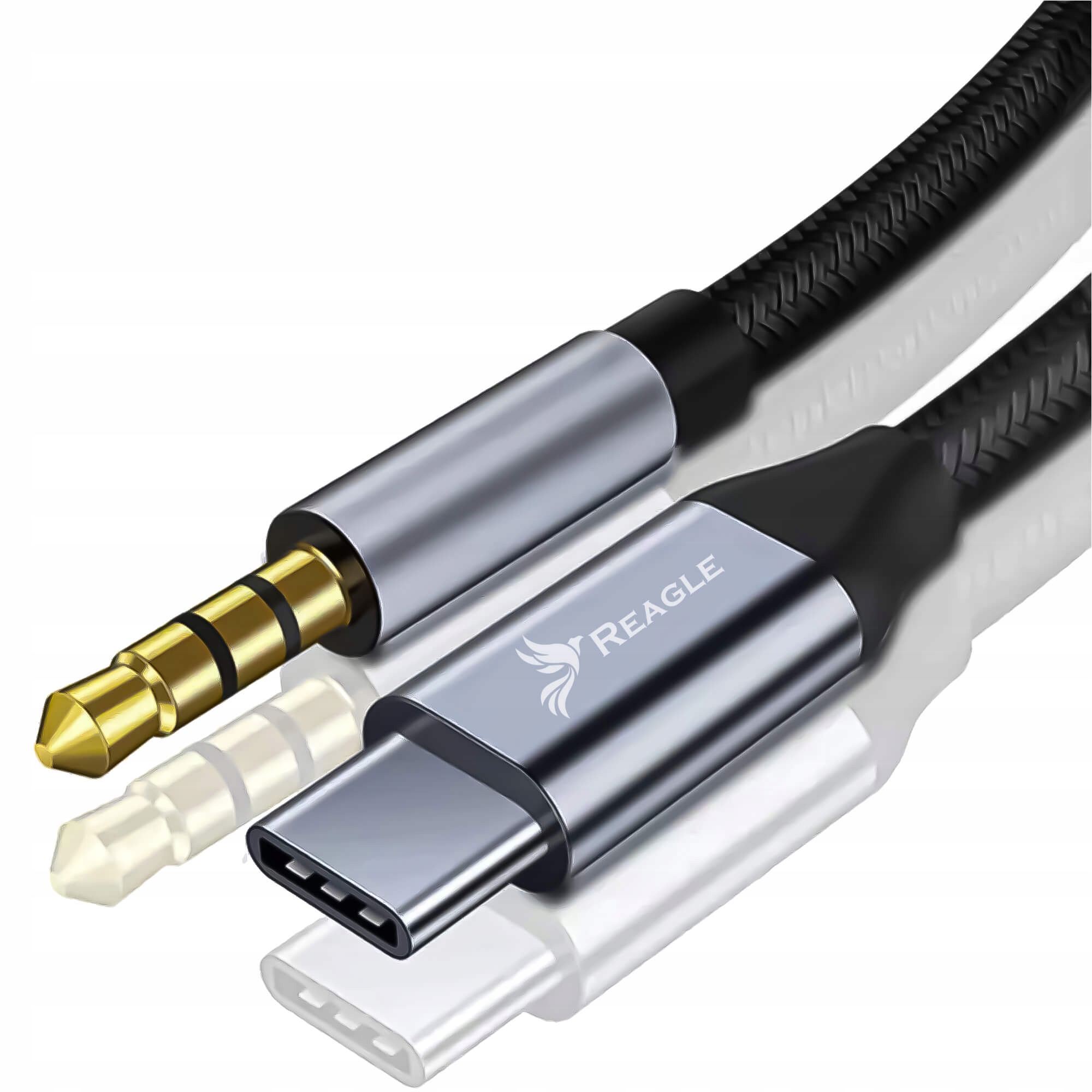 Kabel Usb C Aux Adapter Mini Jack 3,5 MM Dac Stereo Hd Przejściówka 1M