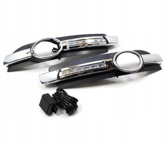 1 - Audi A6 C6 LED DRL решітка галогенна кришка LED