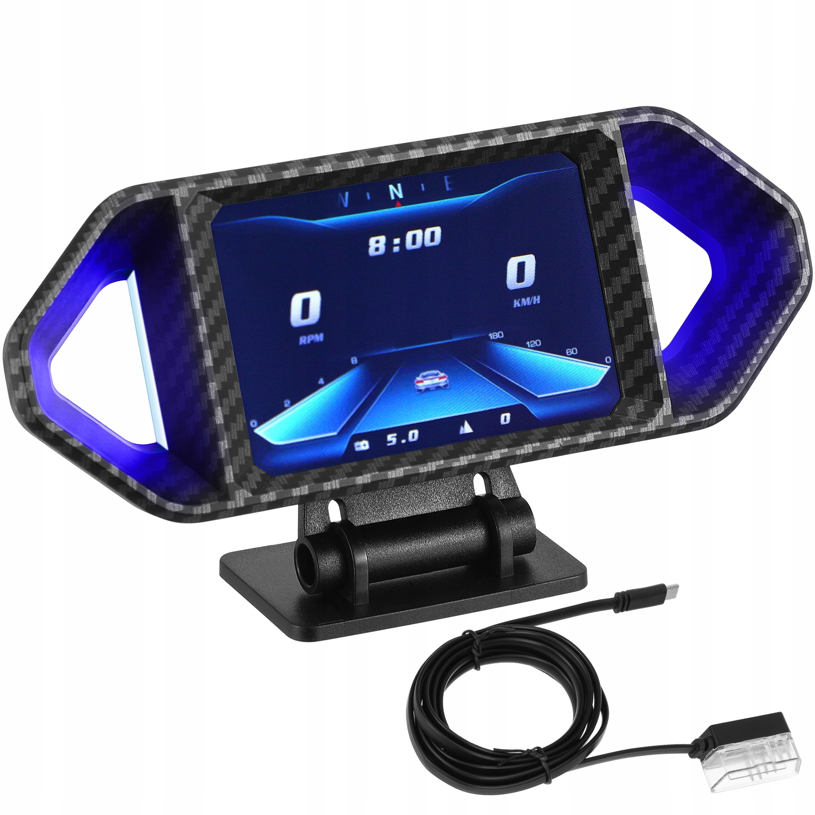 Chytrý Palubní Počítač Do Auta S Digitálním Měřičem A Alarmem