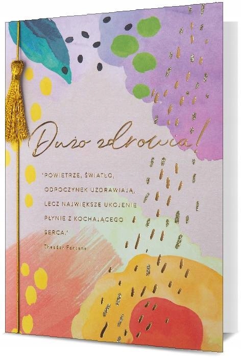 

Życzenia Powrotu do zdrowia kartka z mottem H2057