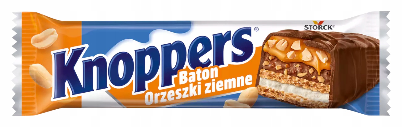 Batony Knoppers Orzeszki ziemne 24 x 40 g