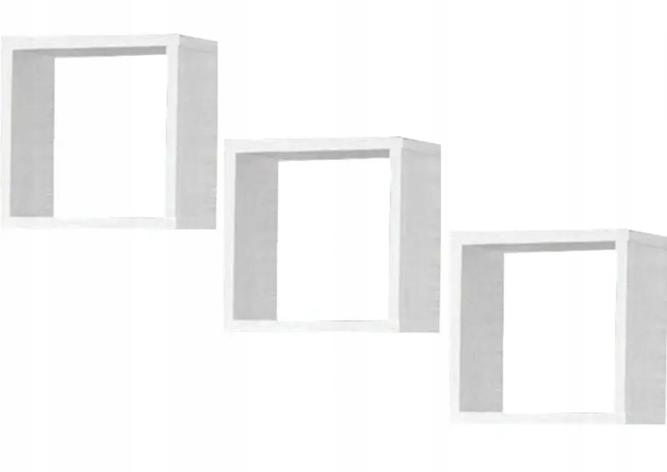 

Półka wisząca K 25x25cm biały zestaw 3 szt.