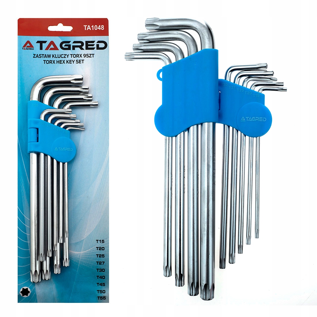 

Klucze Imbusowe Torx Security Hex T15-T55 9 Sztuk