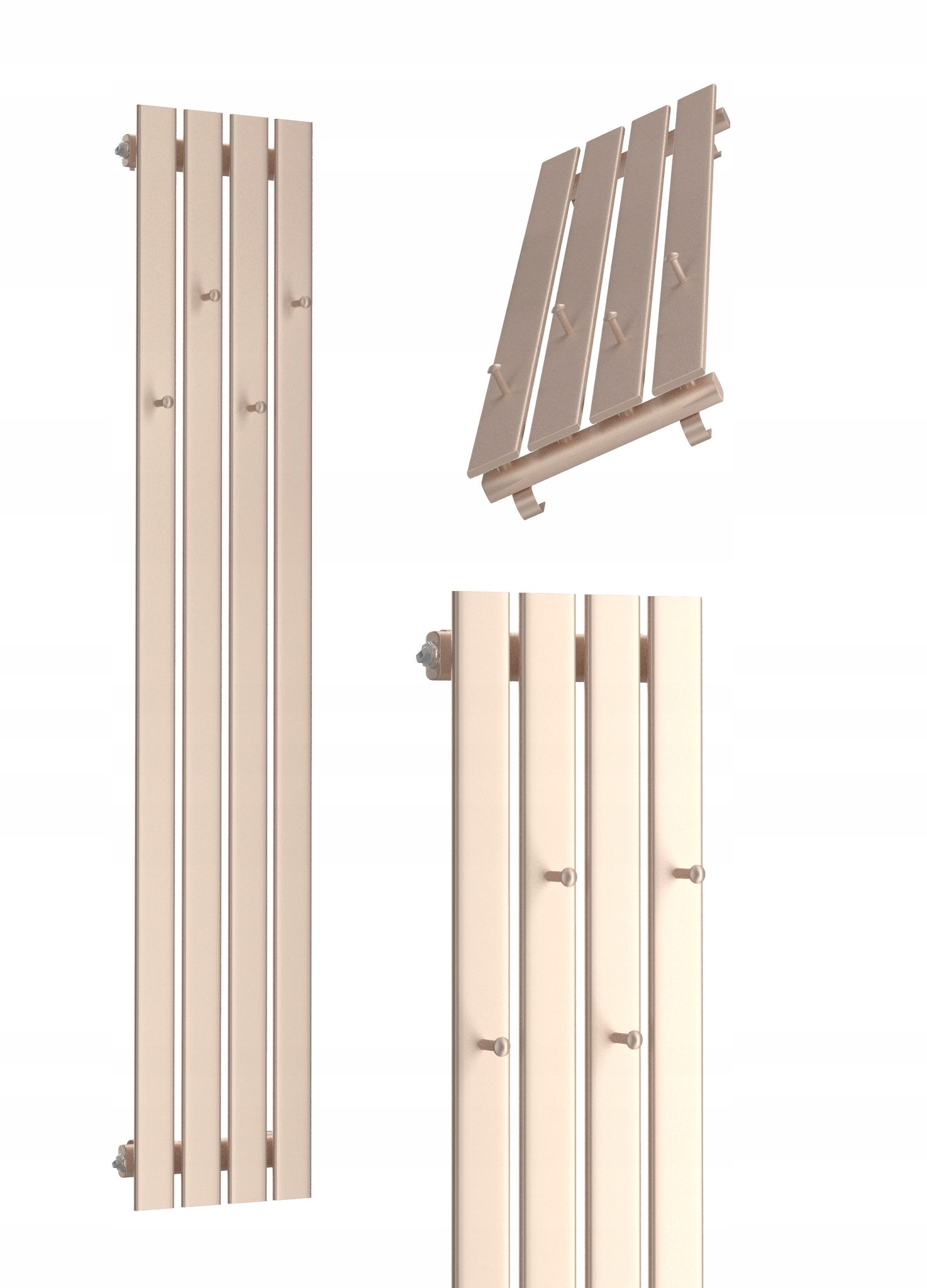 Dekorativní Radiátor Bellohook 100x30 Zlatý Růžový