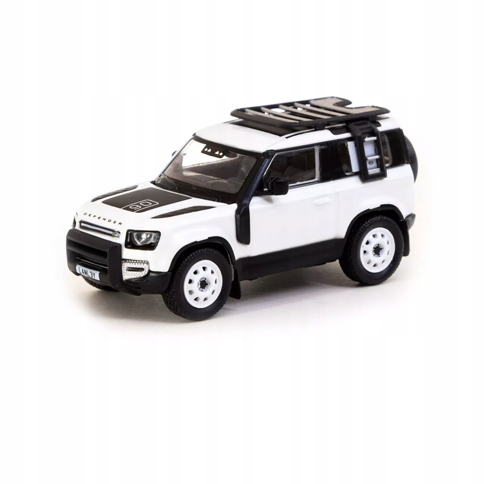 Tarmac Land Rover Defender 90 bílá metalíza 1:64