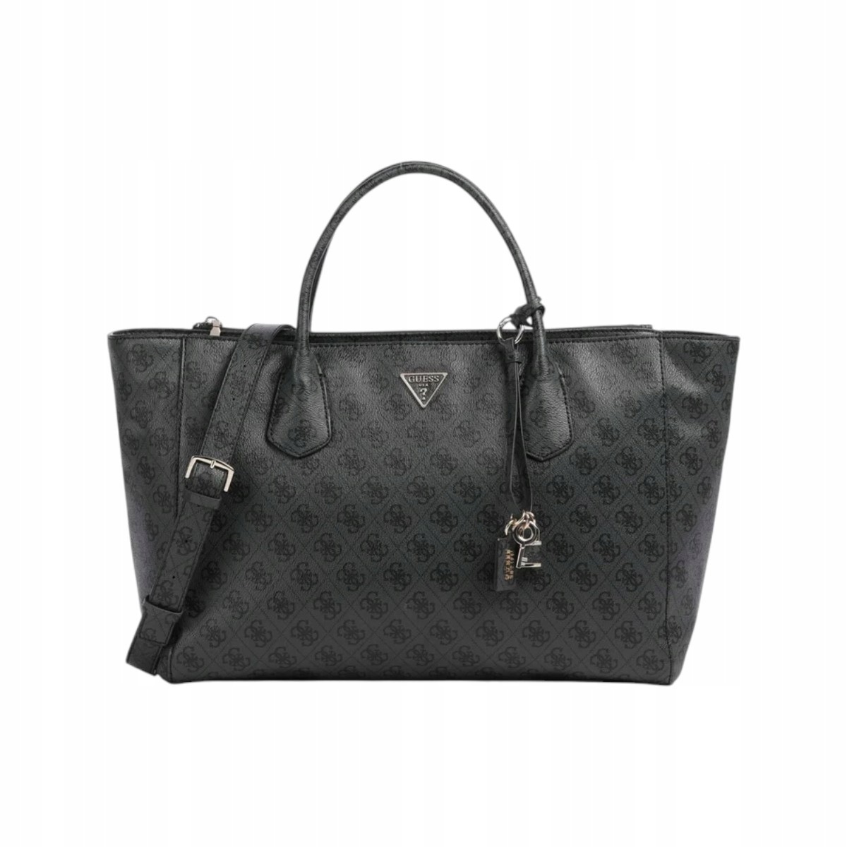 Guess Dámská Kabelka Marissa Logo Tech Tote Černo-šedá
