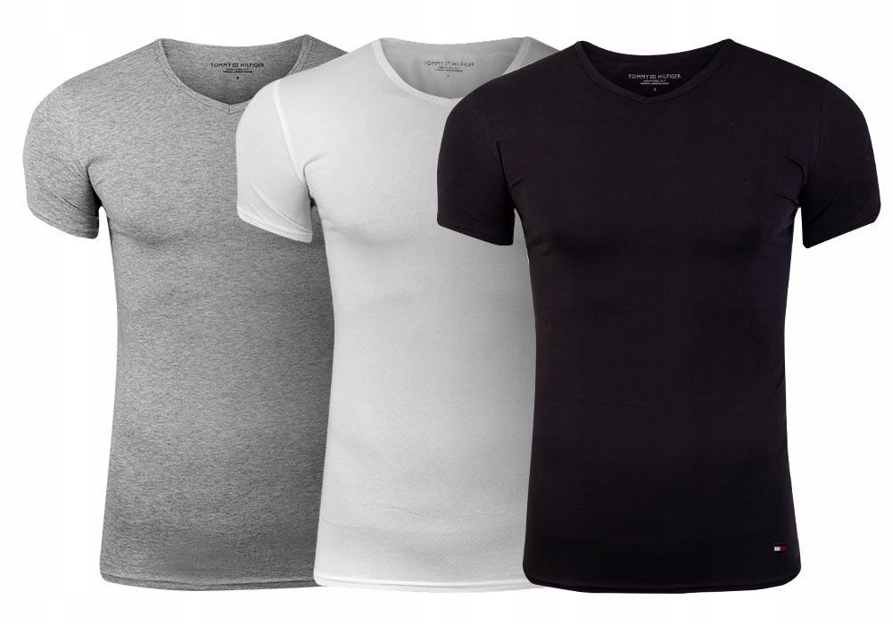 

Tommy Hilfiger 3P Męska Koszulka T-shirt 3PAK r. L