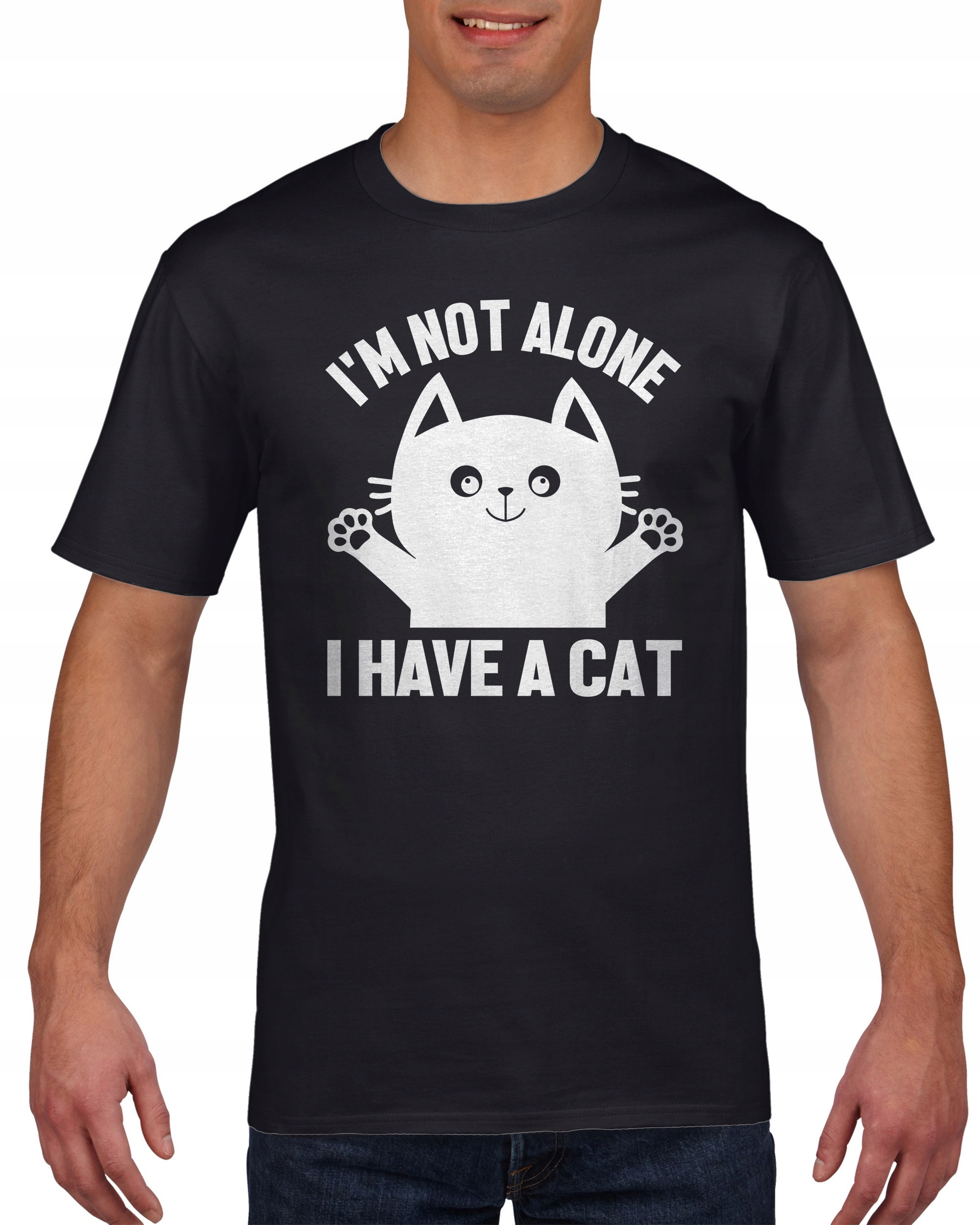 

Koszulka męska Nie jestem sam mam kota XXL