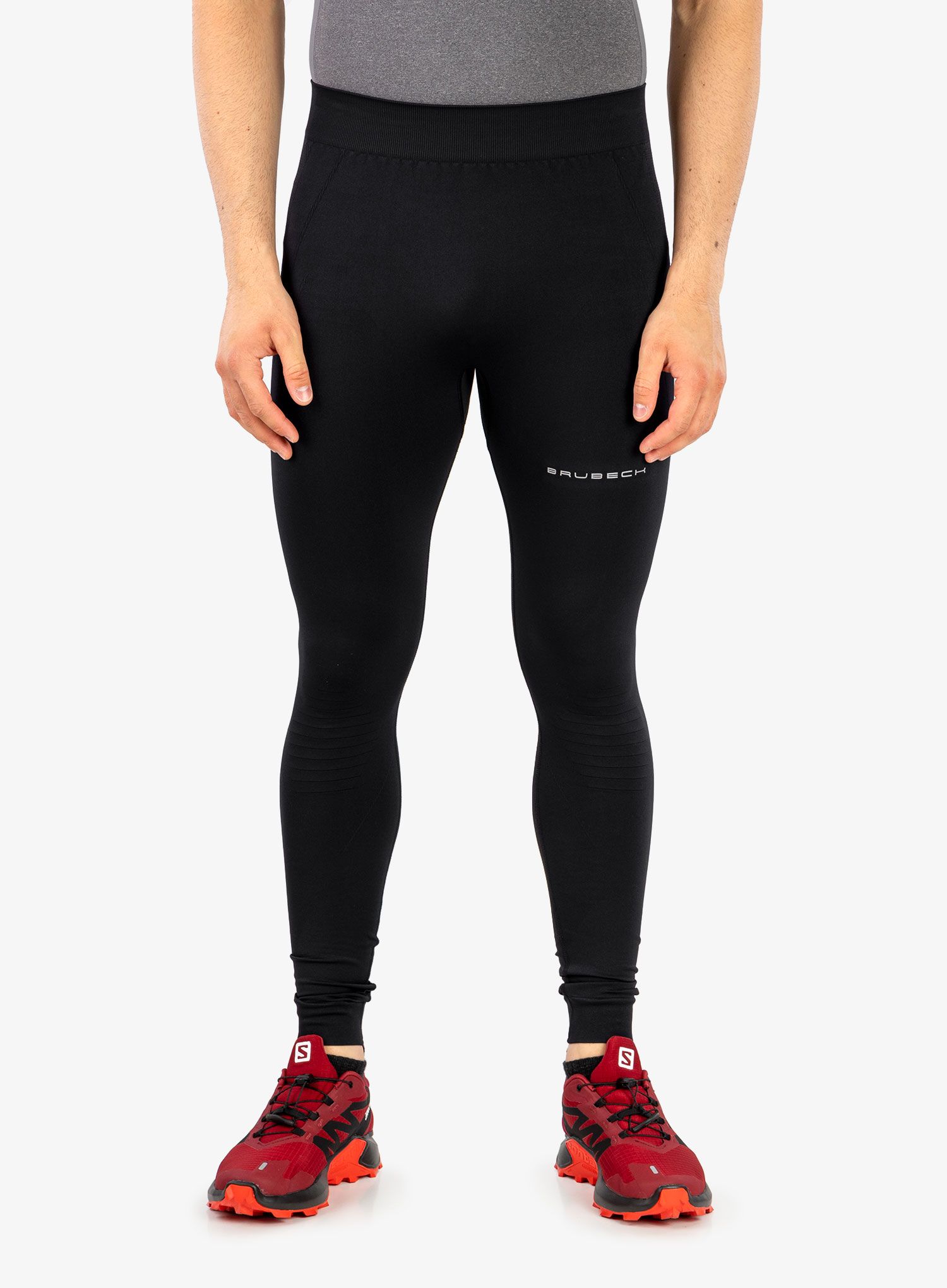 Legginsy do biegania Brubeck Running Force black M