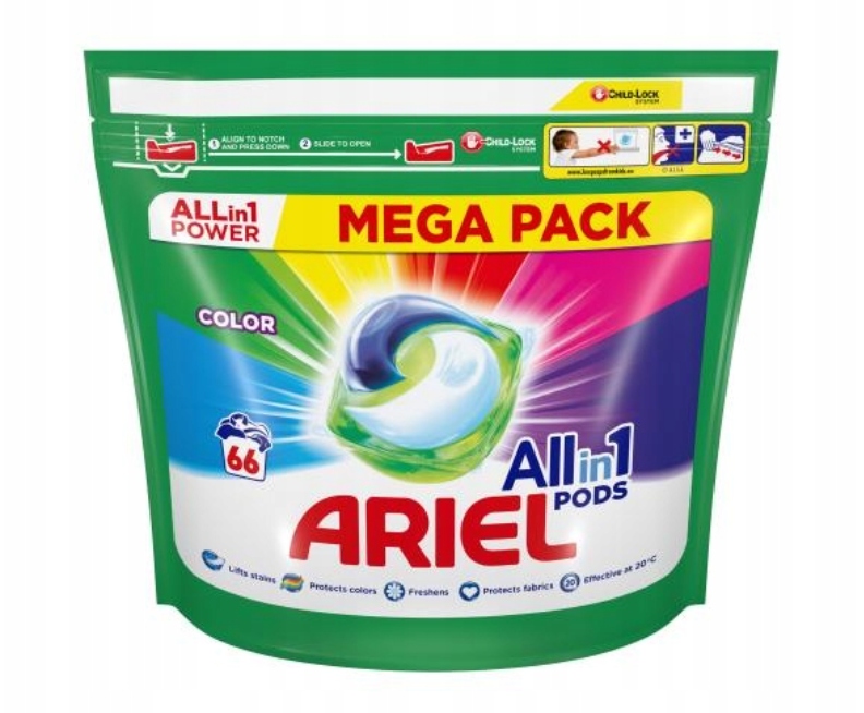 

Kapsułki Do Prania Ariel kolor Color 66 Szt.