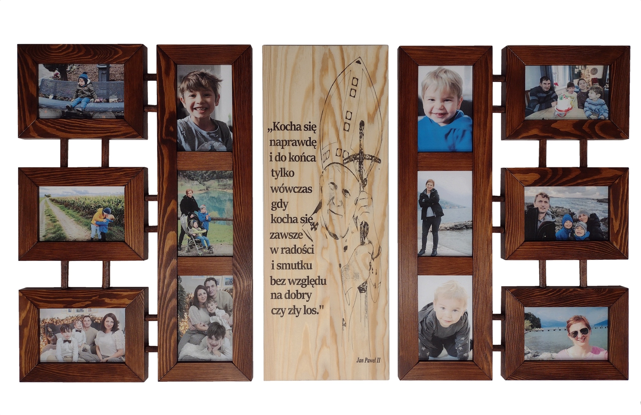 Nástěnná galerie Multirama Dřevo Rámeček na fotografie 10x15 cm Dárek Handmade