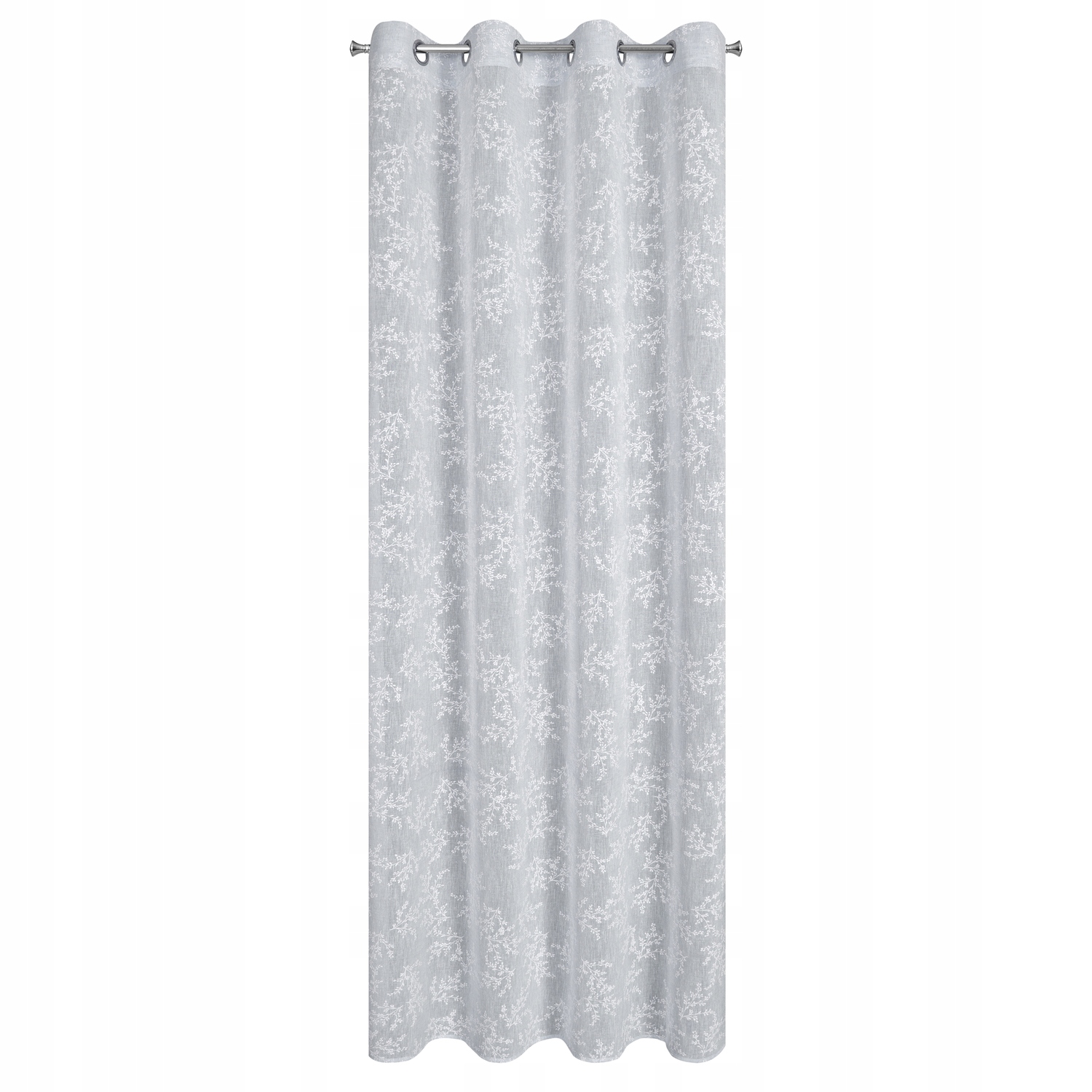 

Zasłona z lekkiej etaminy wzór gałązek 140X250