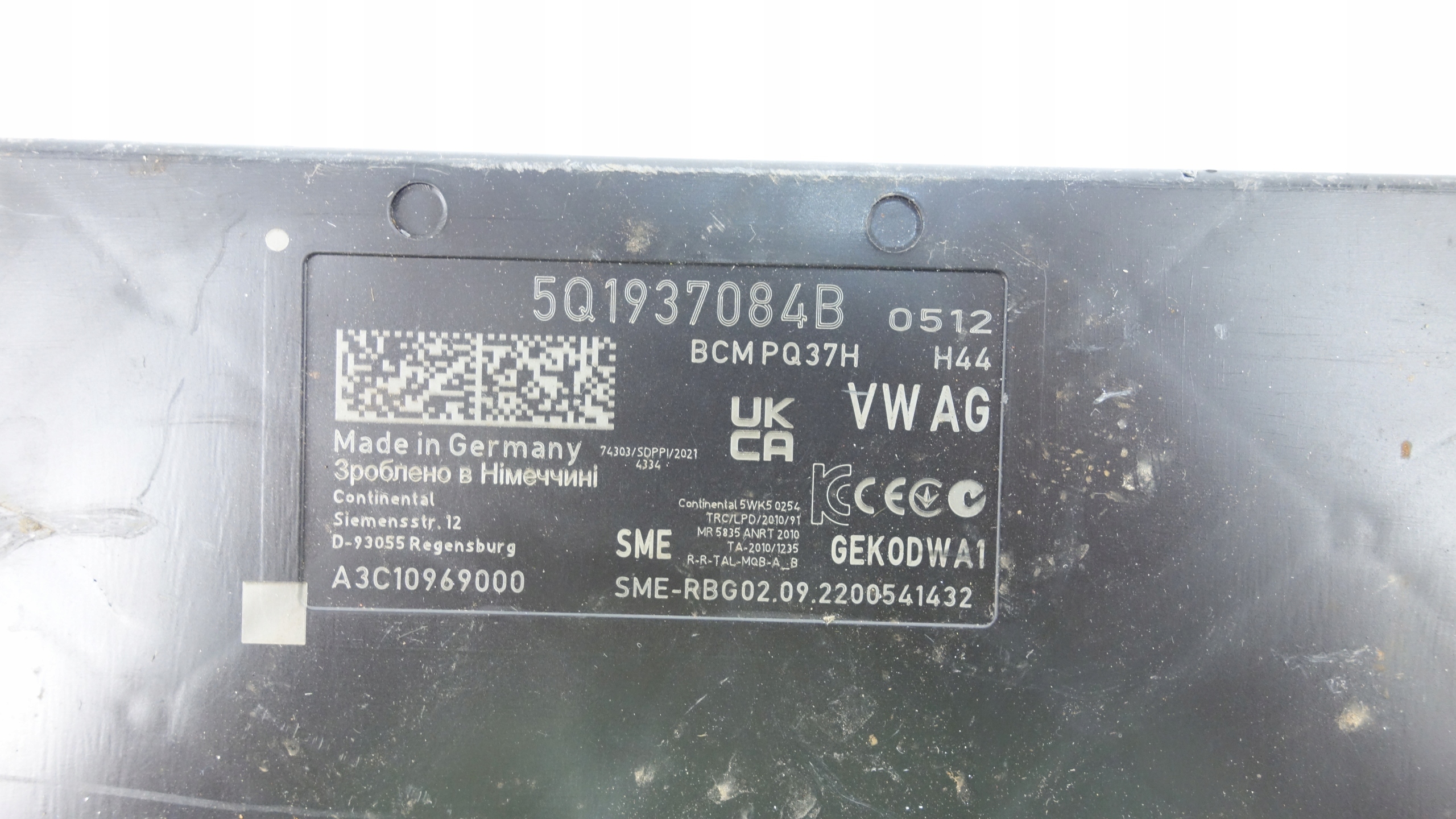 module control unit BCM KOMFORTU VW SKODA 5Q1937084B