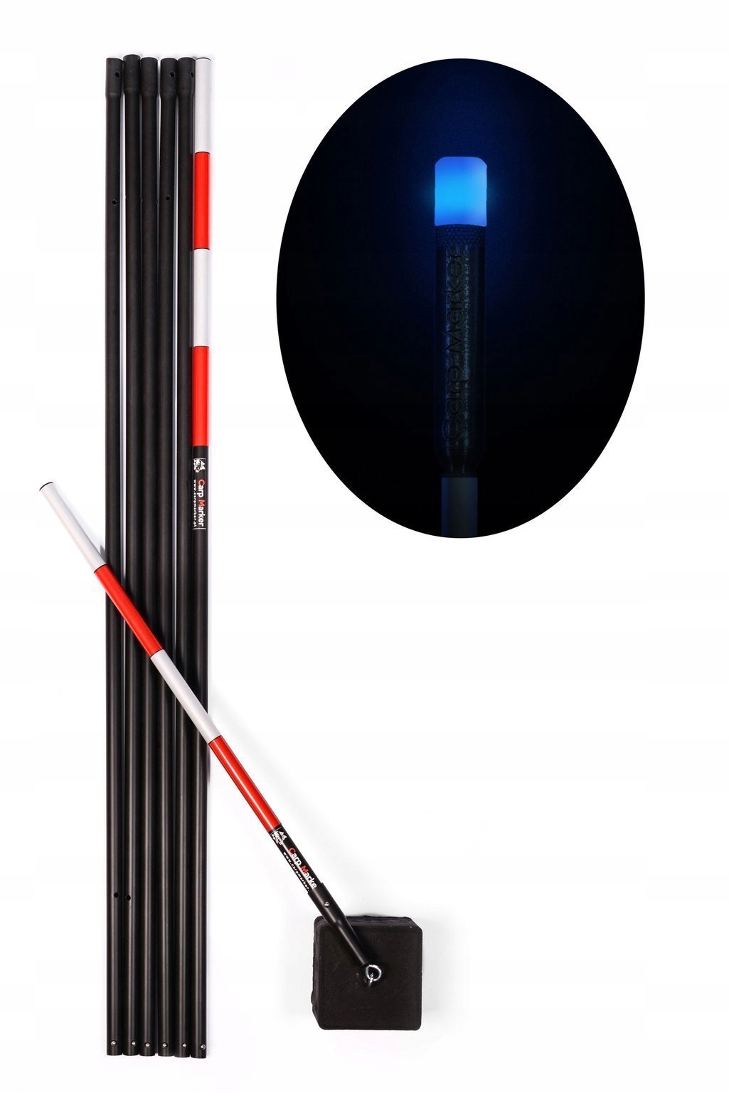 Karpiový Marker Typu Tyčka S Led Hlavou 7 m Blue