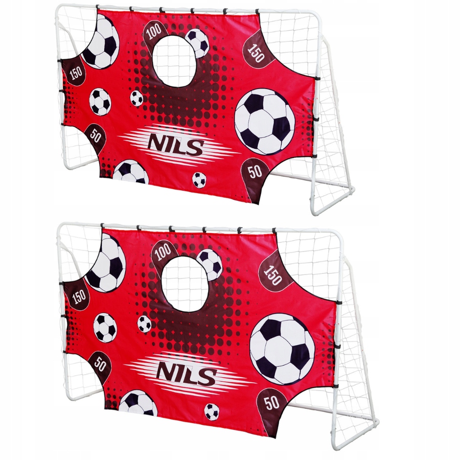 Nils 2x Přenosná tréninková fotbalová branka síť panel pro míření