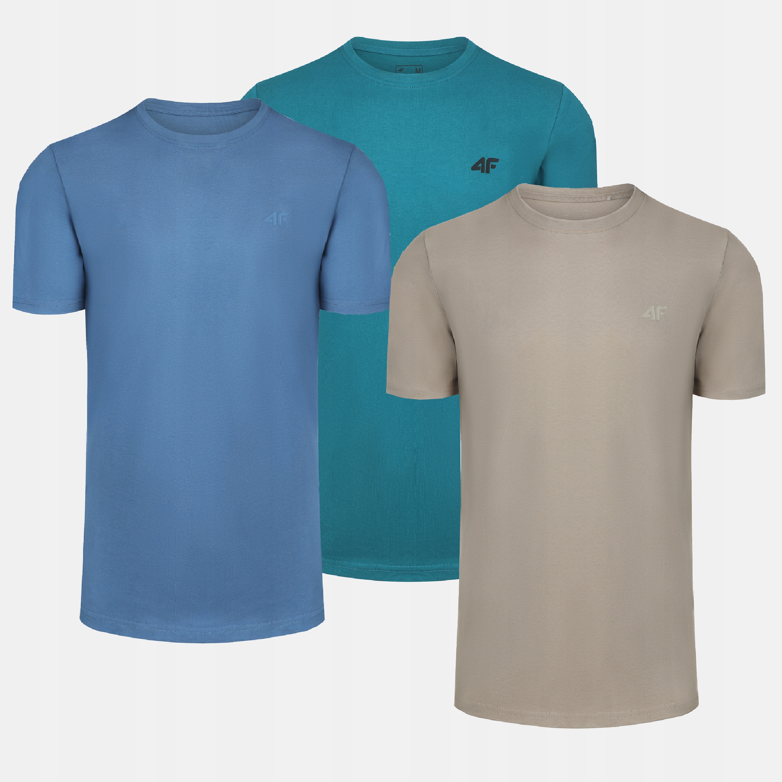 KOSZULKA MĘSKA 4F T-SHIRT SPORTOWY ZESTAW 3SZT