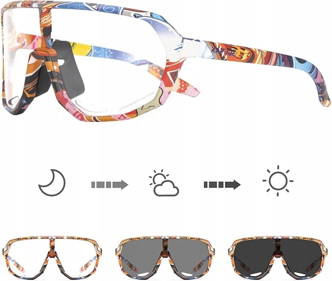 Cyklistické brýle, samonastavitelné sluneční brýle Kapvoe