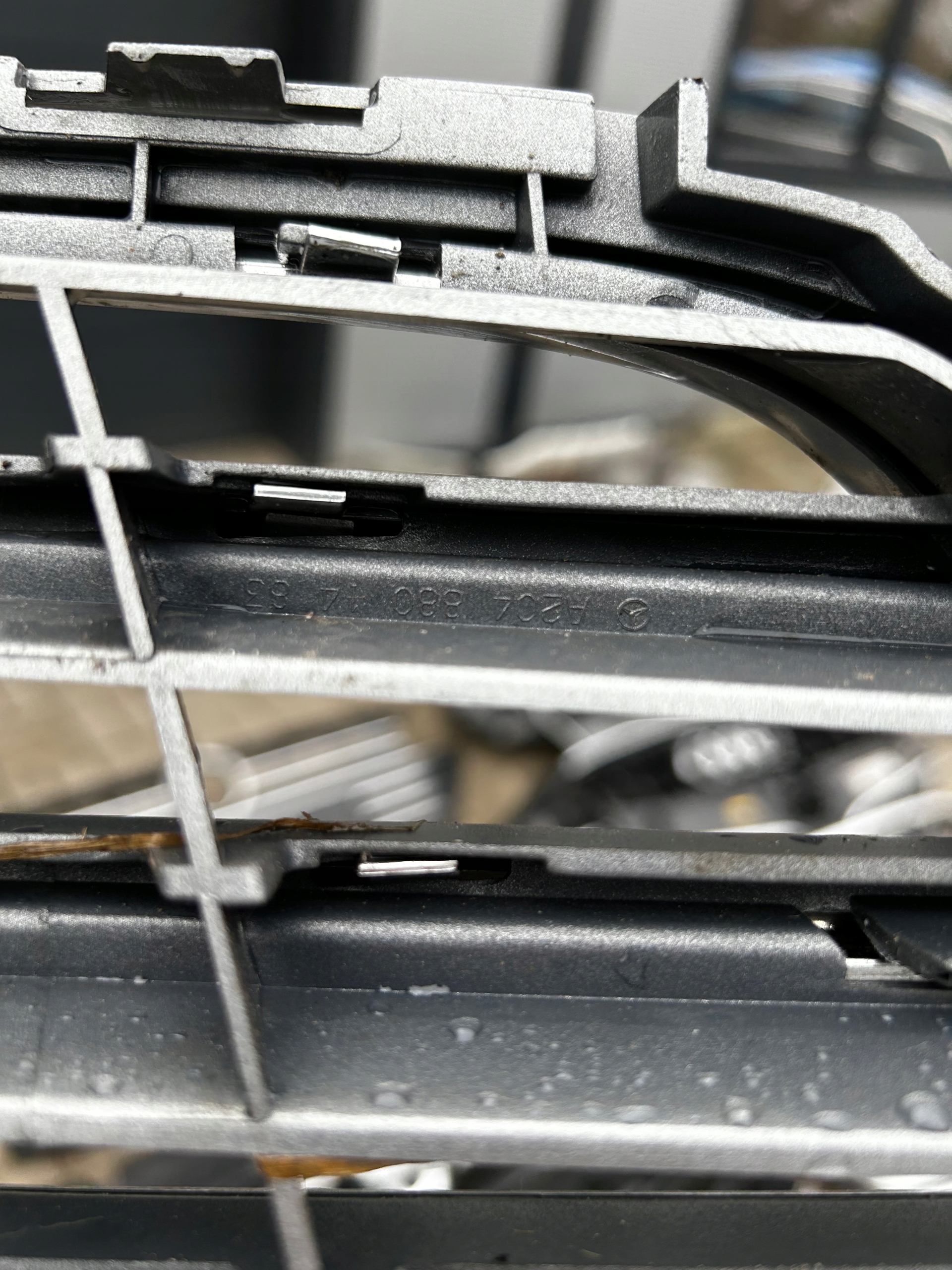 Mercedes C W204 07-11 grill grille front front