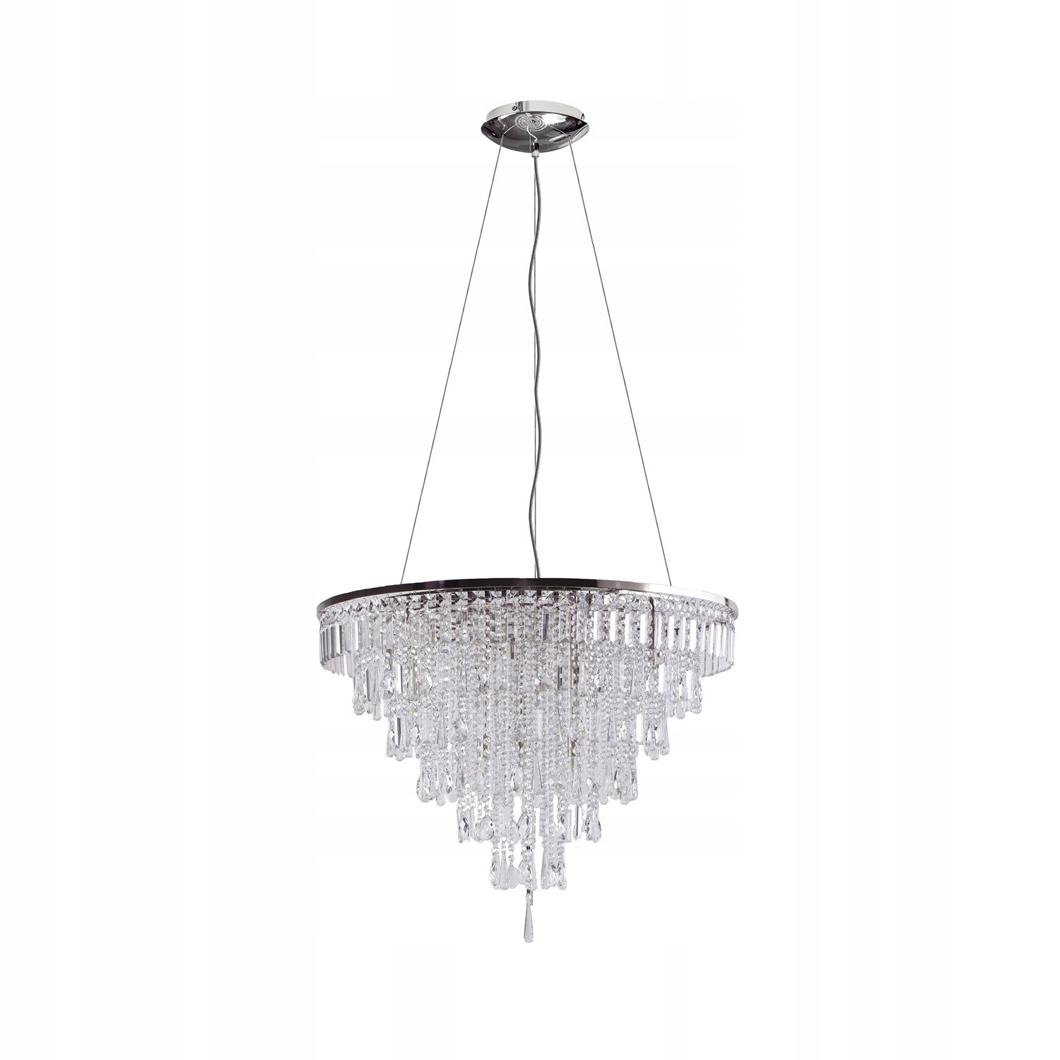 Krásná lampa s kaskádovým uspořádáním krystalů do ložnice Kalabria XL G9