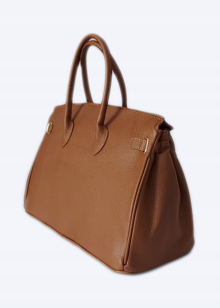 Duża włoska torba A4 skóra shopper kłódka Camel Kod producenta BERK65C