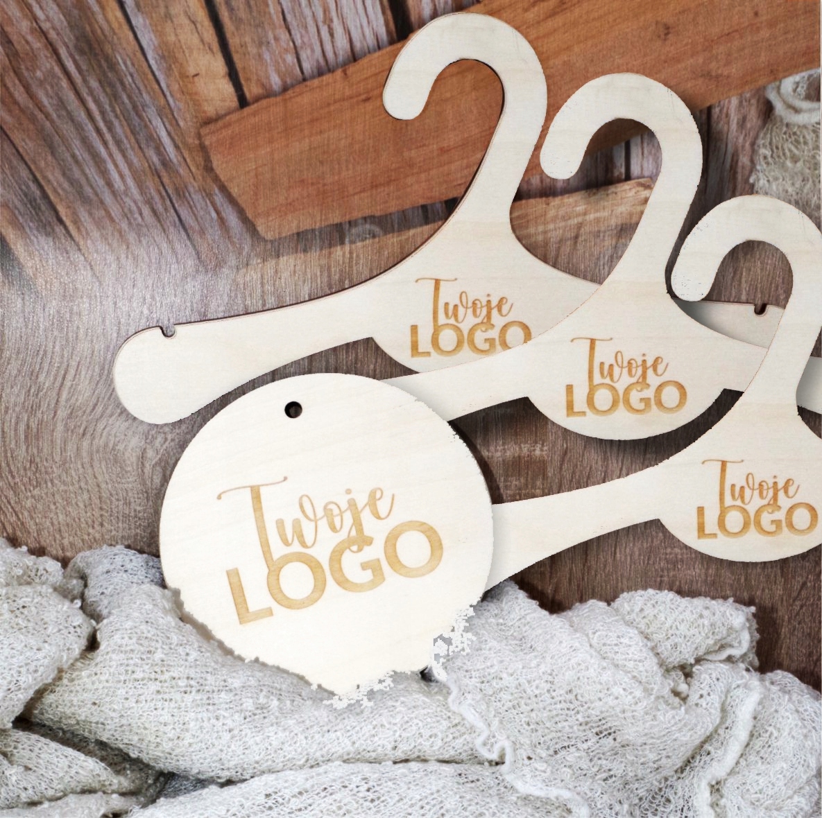 personalizovaná sada 3xVÝBĚR malý +logo dřevo