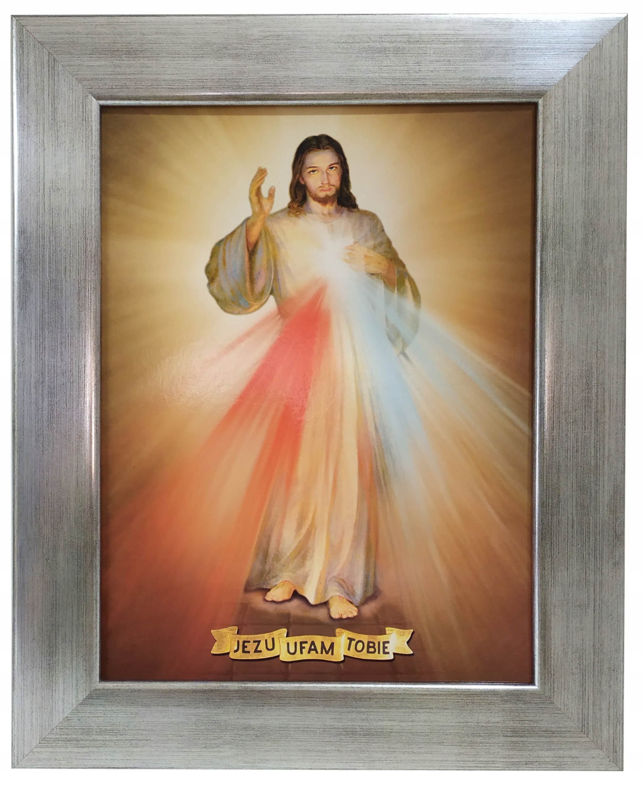 

Obraz W Srebrnej Ramie 40X50 Jezu Ufam Tobie