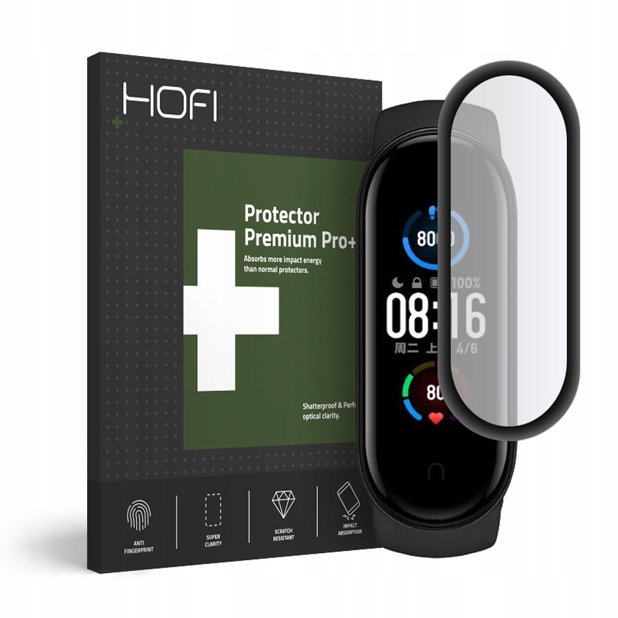 

Hofi Szkło Hybrydowe Na Ekran Do Xiaomi MI Band 5
