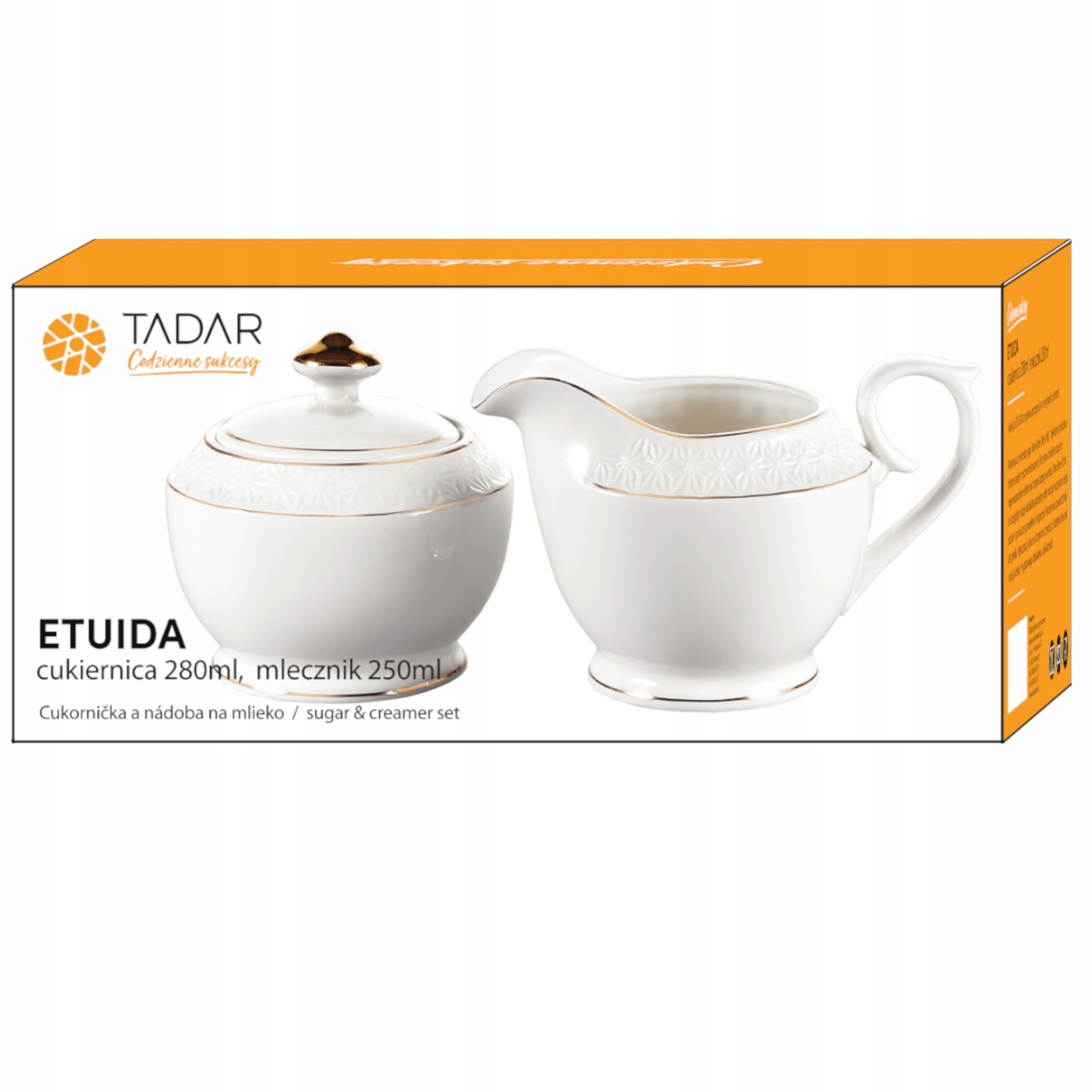 Cukiernica i mlecznik ETIUDA 280 / 250 ml Linia ETIUDA
