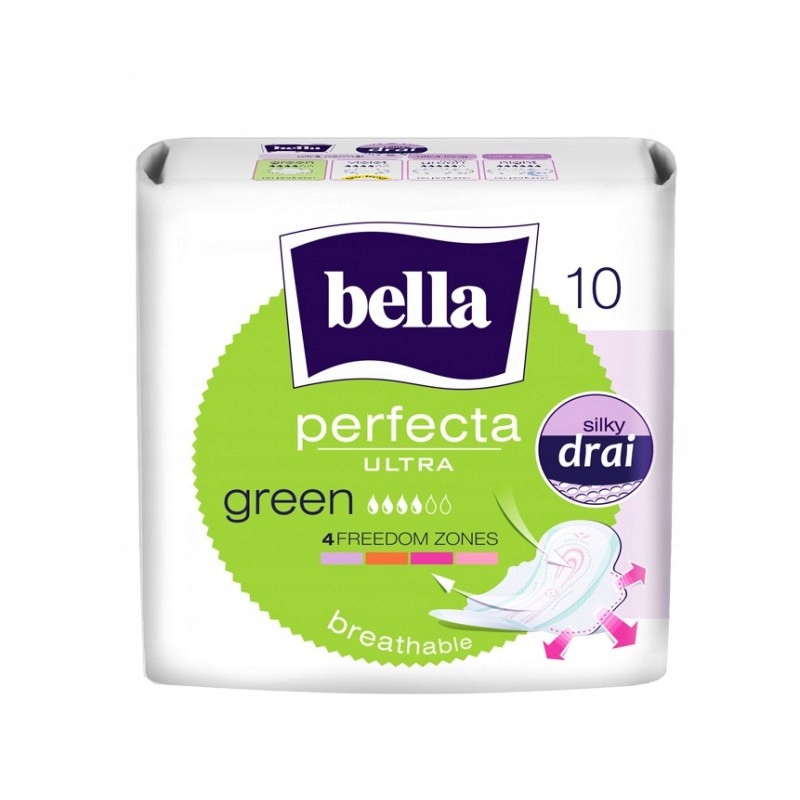 

Podpaski Bella Perfecta Ultra Green 10 szt