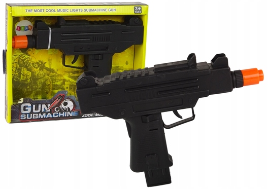 

Pistolet Czarny Dla Dzieci Wibracje Dźwięk