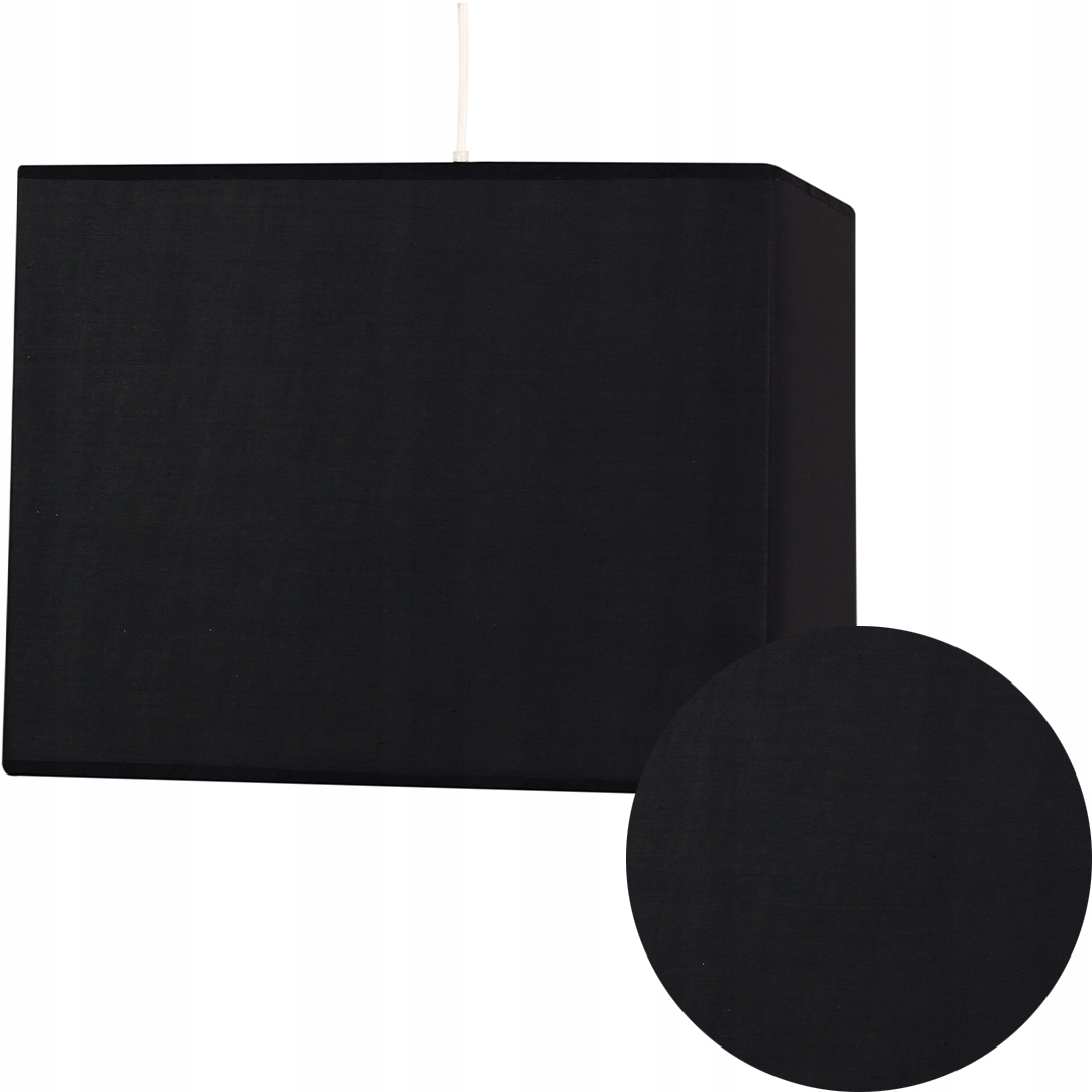 Pevná stropní závěsná lampa 1X60W E27 Černá