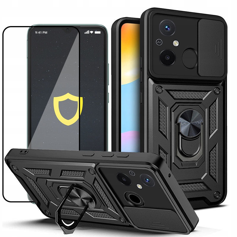 

Etui Pancerne Camring Case Do Redmi 12C Szkło