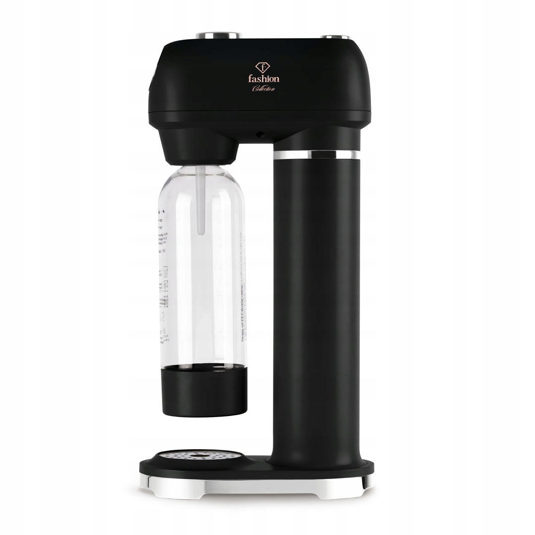 Výrobník sody 2 lahve, Fashion FTV-0129 matná černo-růžová