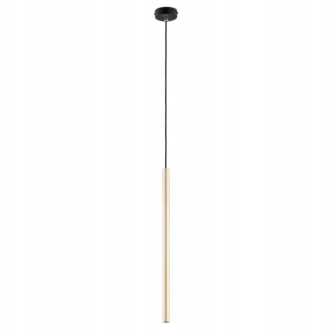 Minimalistická závěsná lampa zlatá trubka Emibig Selter 1