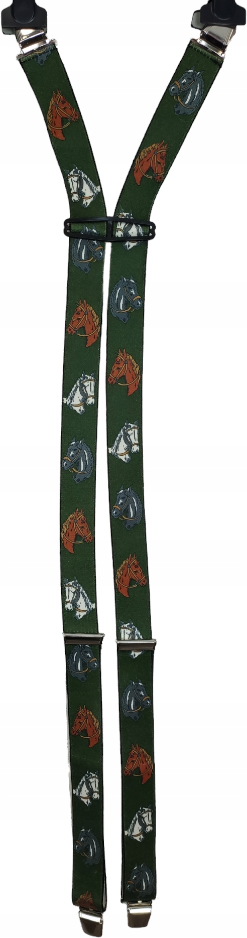 Fajne MYŚLIWSKIE SZELKI do SPODNI w KONIE