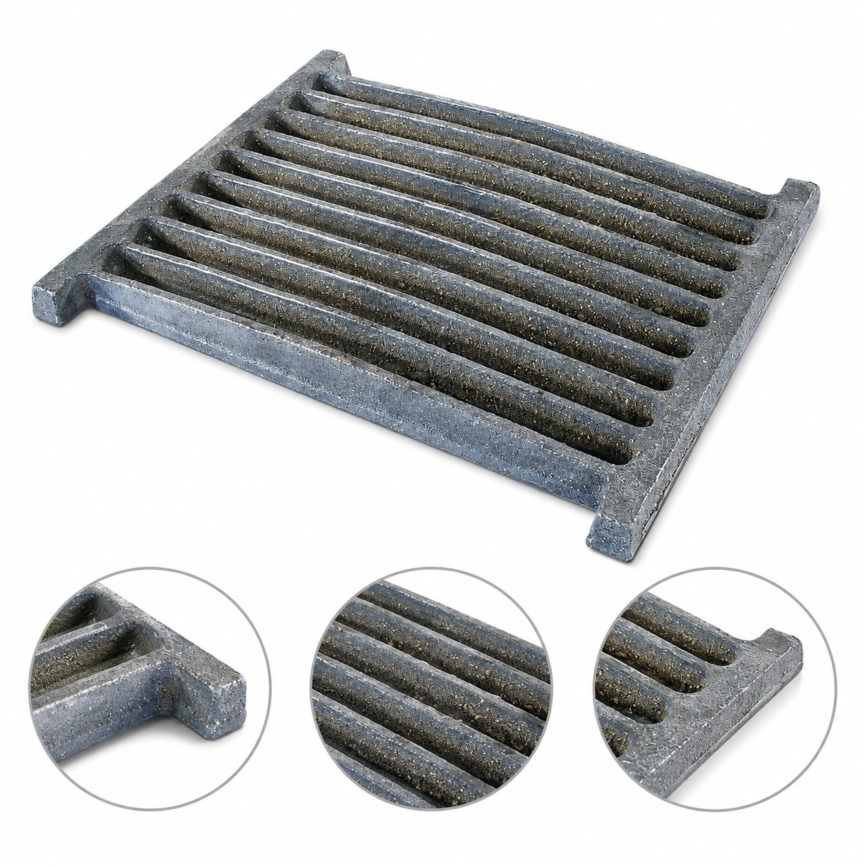 Kuchyňský Litinový Rošt 33x21,5 Č.7 Pro Kuchyně Uhelných Troub Tabulkový