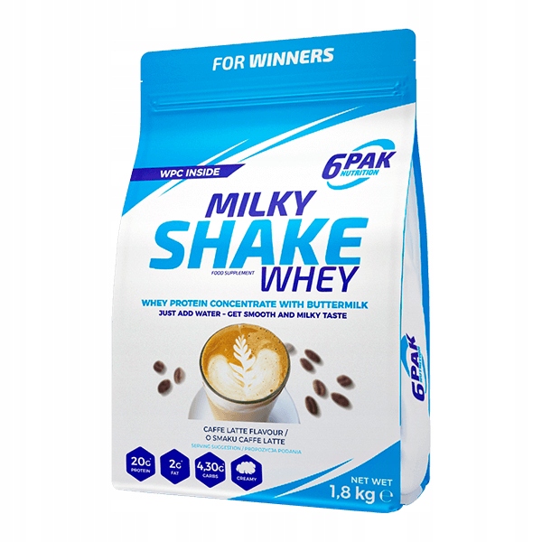 Balení 6 Kusů Milky Shake Whey 1800 g Jahoda