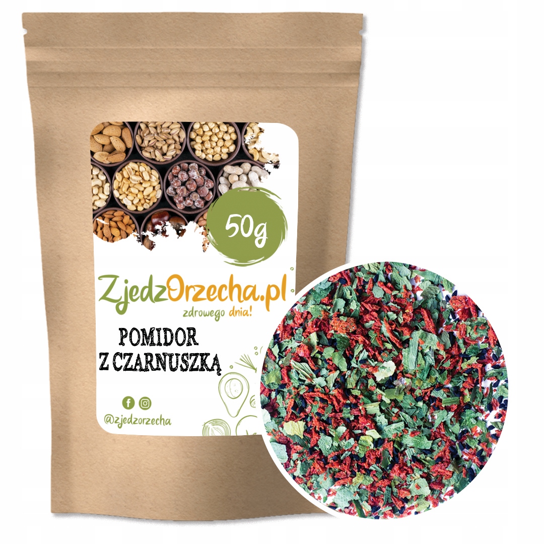 POMIDOR Z CZARNUSZKĄ I CZOSNKIEM NIEDŹWIEDZIM- 50g