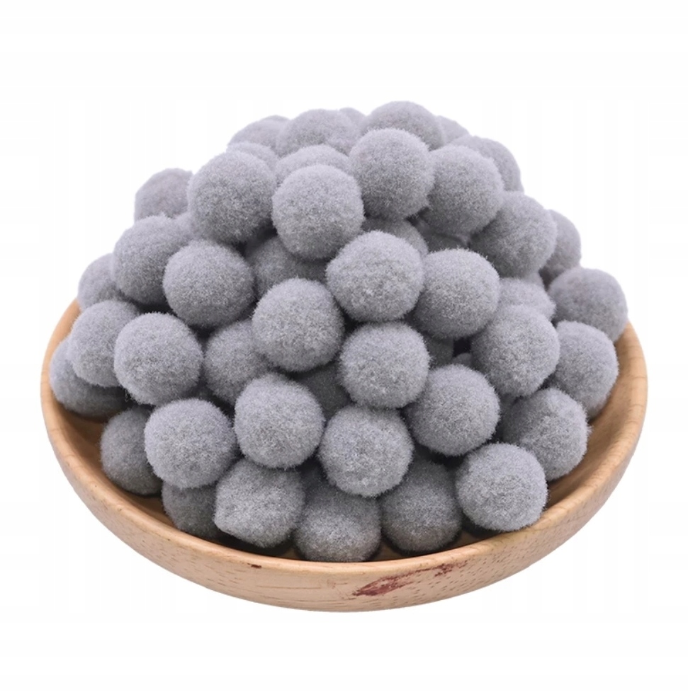 

Szare Pompony 1,5 CM 10szt pompon