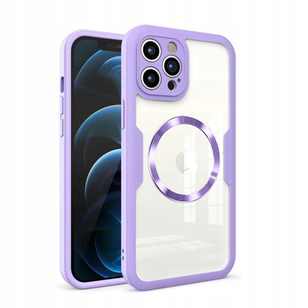 Techsuit 360 Protector 360° Etui z MagSafe iPhone 12 Pro Max fioletowy