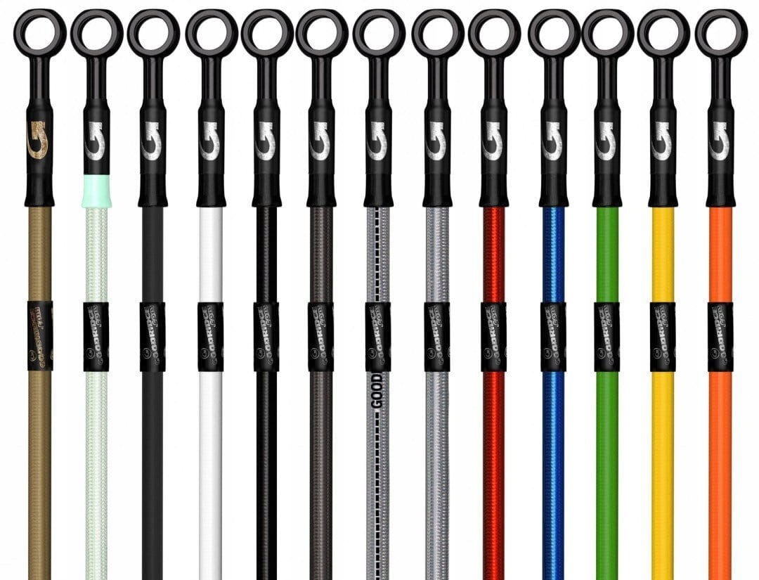 PRZEWODY W OPLOCIE YAMAHA R6 10 16 GOODRIDGE Material steel