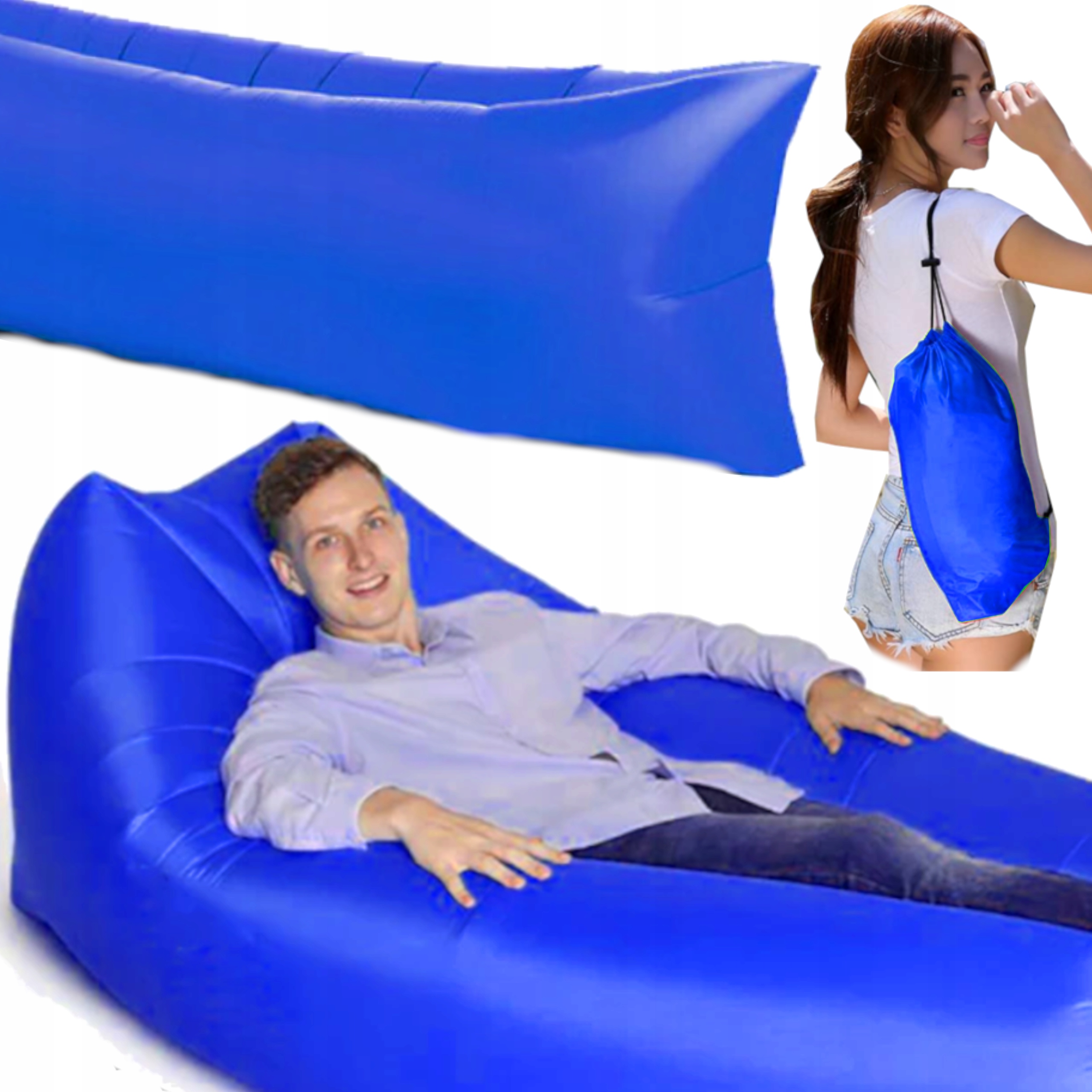 

Lazy Bag AirSofa Materac Leżak Samopompujący 220cm