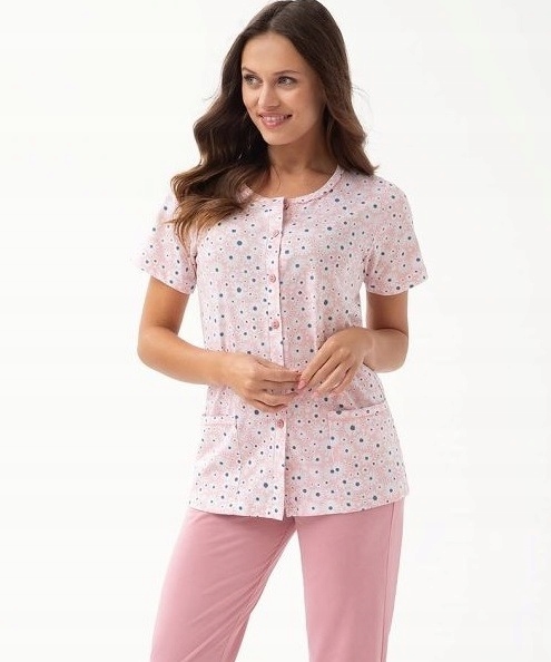 Dámské Pyžamo 346/4XL Růžové Stokr.