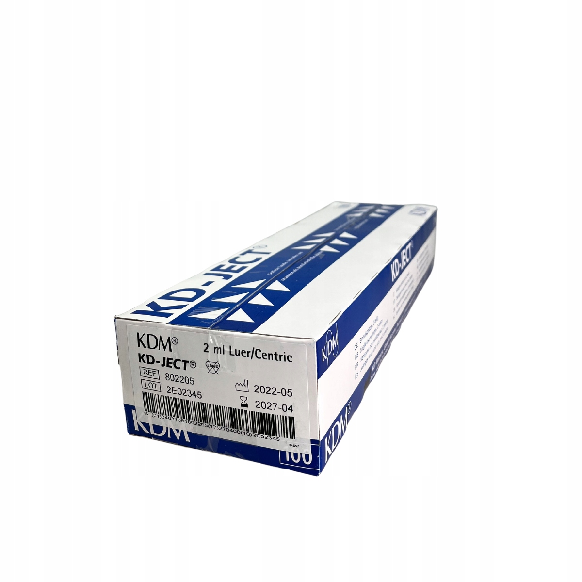 

Strzykawki dwuczęściowe luer Kd-ject 2ml 100szt.