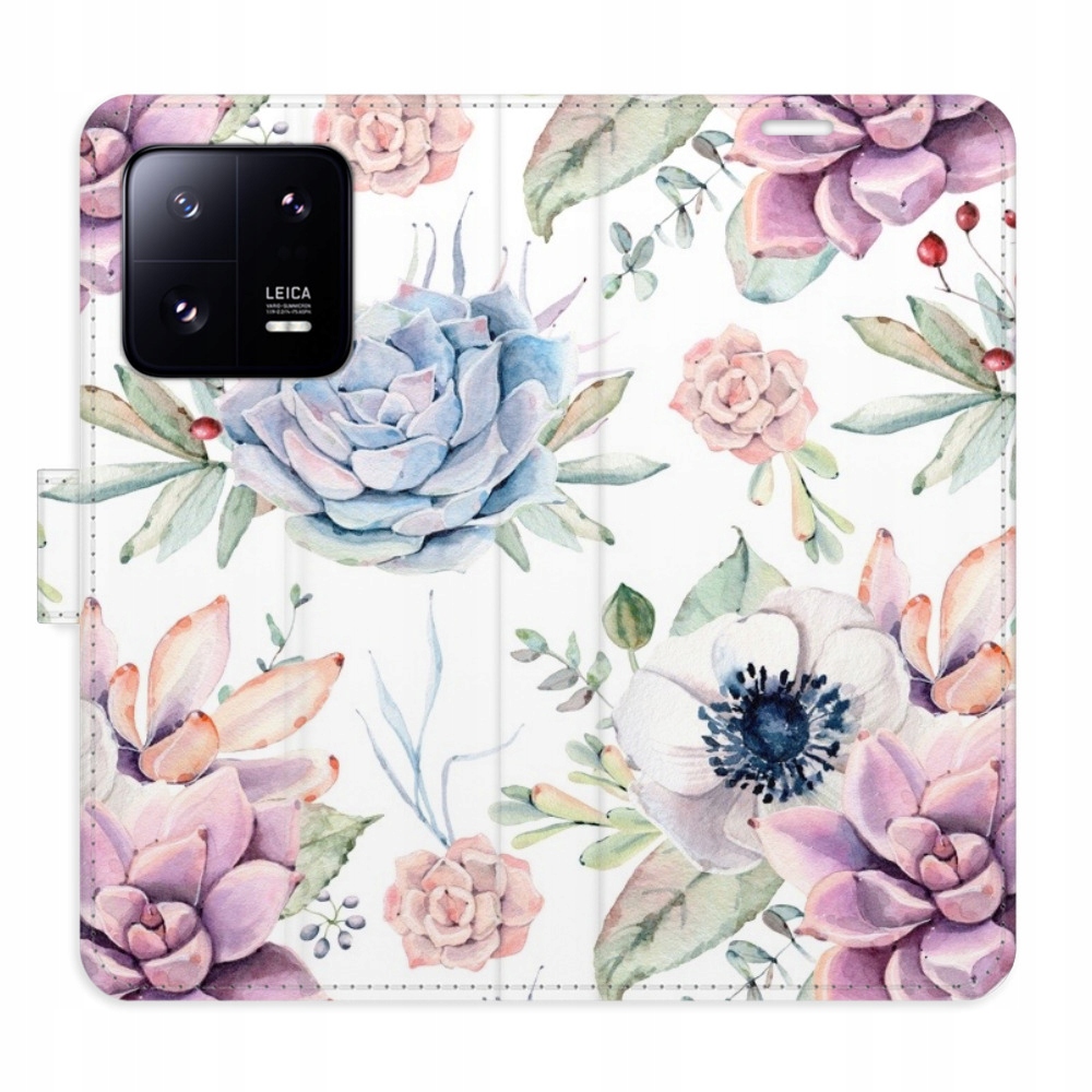 Etui z klapką iSaprio Succulents Pattern do Xiaomi 13 Pro