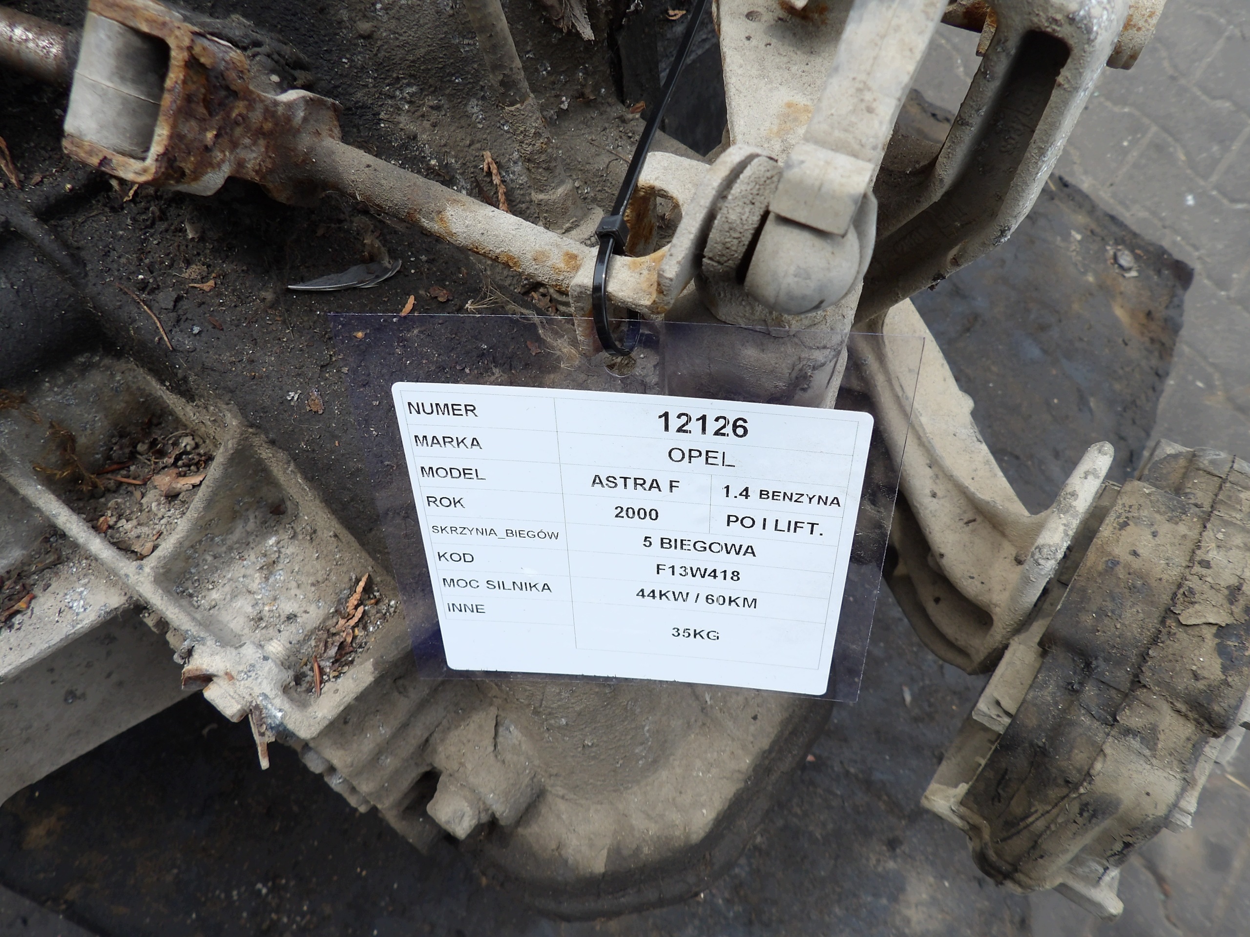 Opel Astra F 1,4 - 60km engine ze gearbox X14NZ