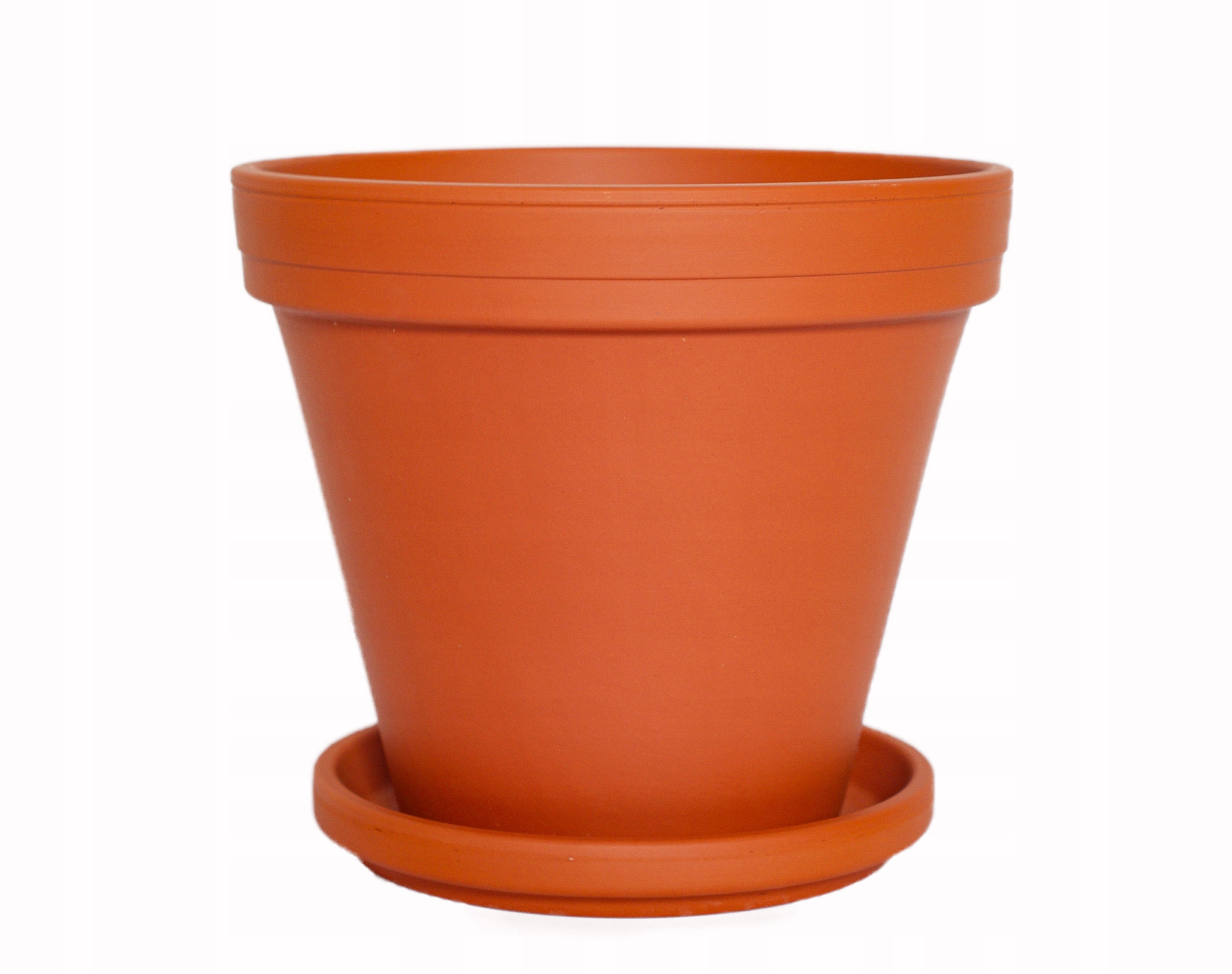

Donica fi 24 cm ceramiczna terakota, podstawka