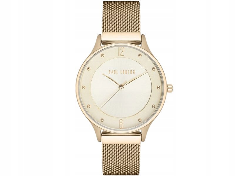 Dámské hodinky s velkým ciferníkem na náramku typu mesh, klasický vzor